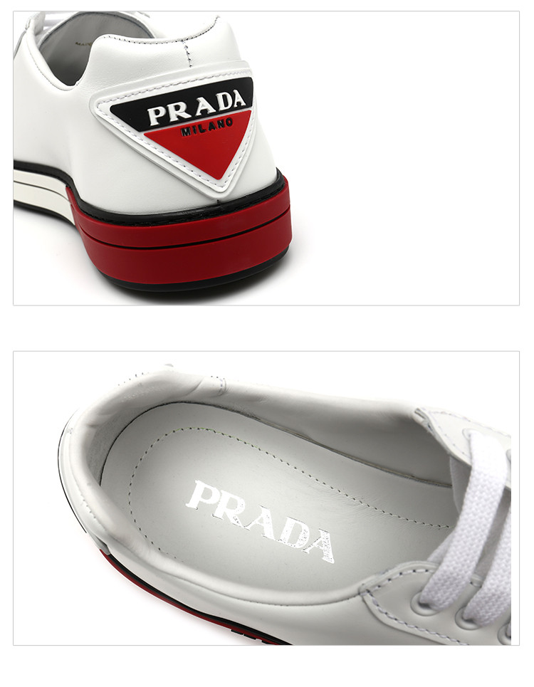 19春夏prada/普拉达男士牛皮革休闲运动板鞋4e33146dtf