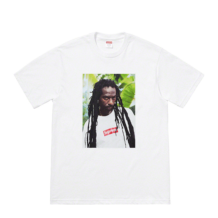 supreme 19ss buju banton photo tee 雷鬼 人物 照片 t恤