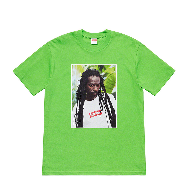 supreme 19ss buju banton photo tee 雷鬼 人物 照片 t恤