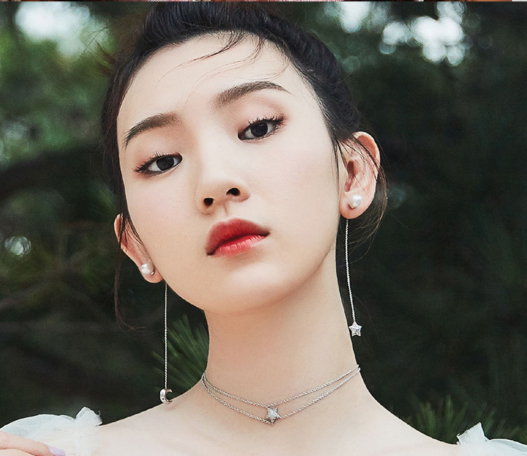 李沁 吉克隽逸明星同款】the room/the room le loup星星双层choker