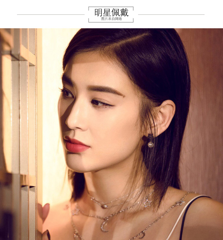 李沁 吉克隽逸明星同款】the room/the room le loup星星双层choker