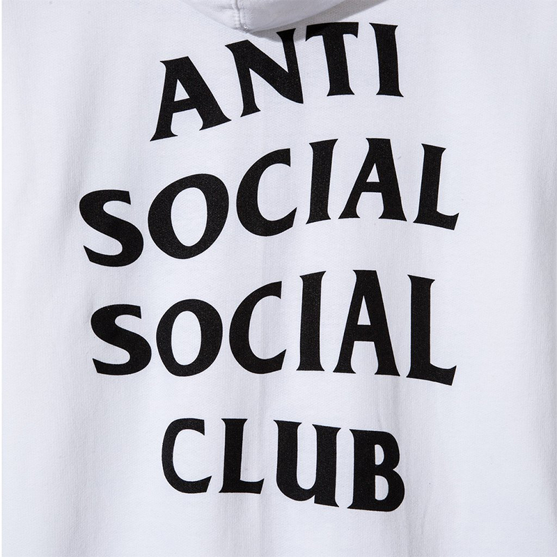 assc anti social social club 宽松休闲男女拉链卫衣 assw366