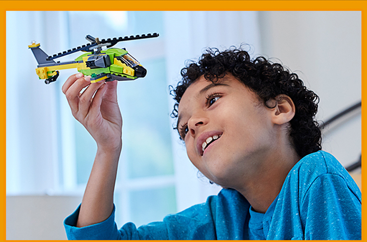 lego/乐高 创意百变三合一系列creator 直升机探险31092