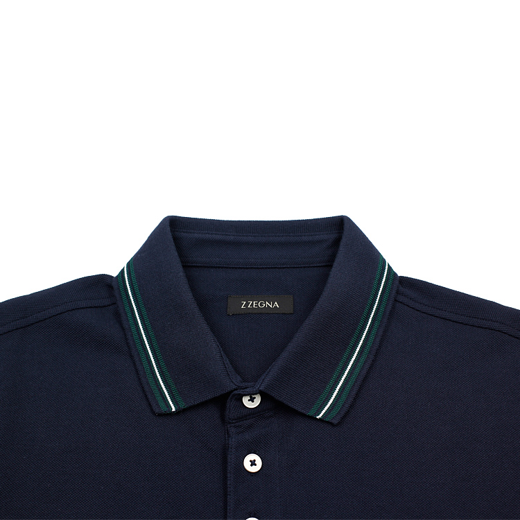 z zegna/z zegna 杰尼亚 纯棉男士短袖t恤polo衫 国际原码vr370 zz600