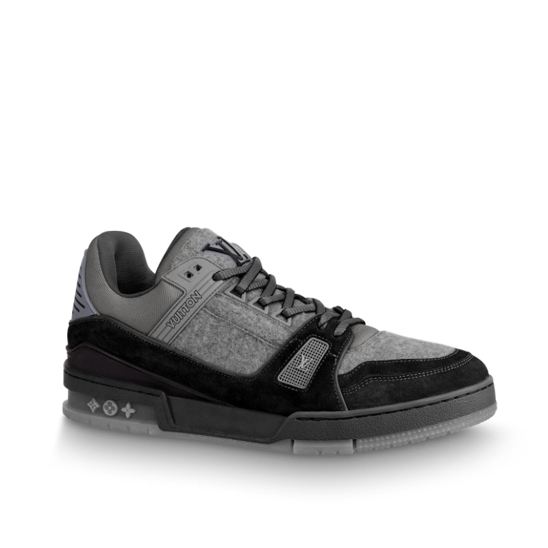 vuitton/路易威登 19早秋男士新款lv trainer灰色休闲运动鞋 1a5q1c