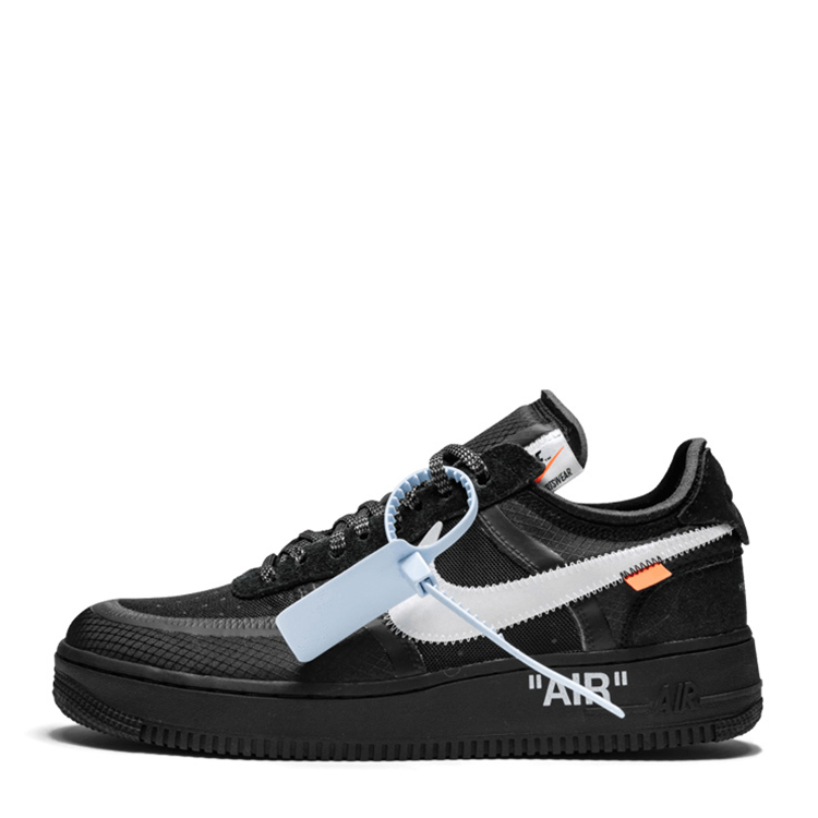 nike耐克 off-white x air force 1 af1 ow联名 黑白板鞋休闲鞋 ao