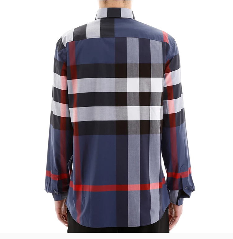 burberry/博柏利【20春夏】男装 服装 棉质经典格纹长袖 男士长袖衬衫