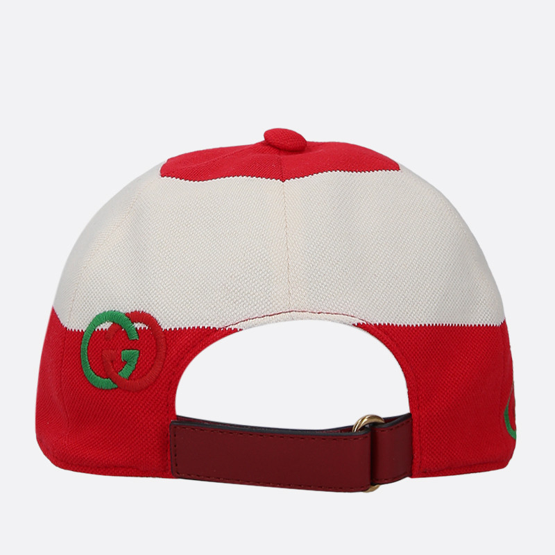 gucci/古驰 条纹新标logo男女同款棒球帽子 582574 4hh00 9568-e19f