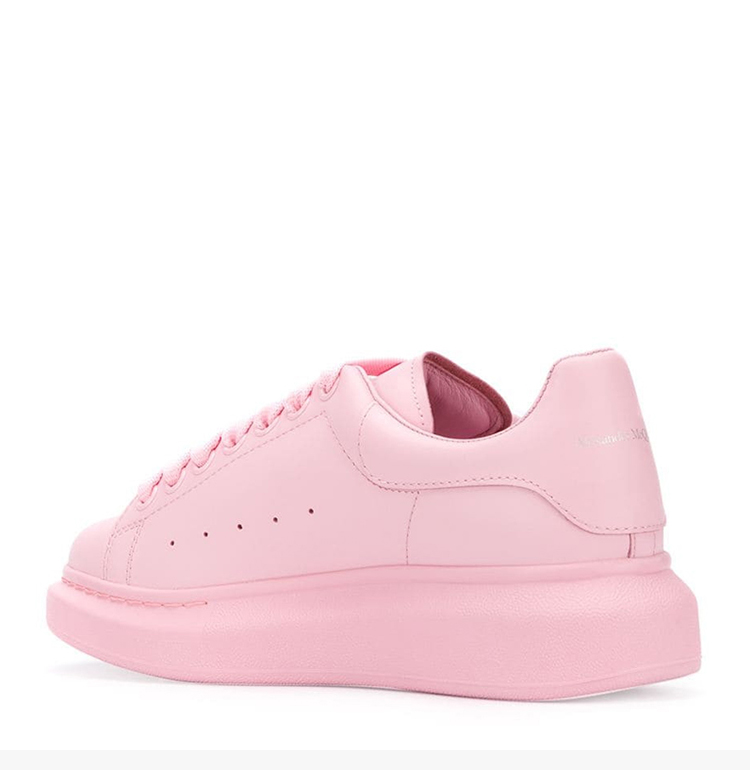 19早秋新款】 女士时尚粉色经典牛皮休闲运动鞋休闲鞋平底鞋板鞋女鞋