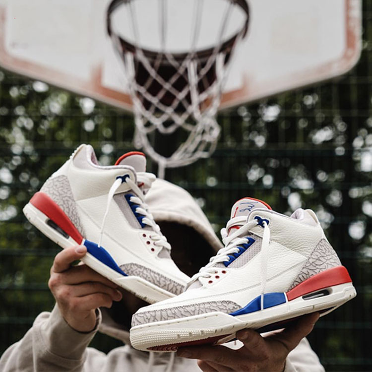 19秋冬 情侣款 aj3 独立日 蓝白红 nike air jordan 3 international