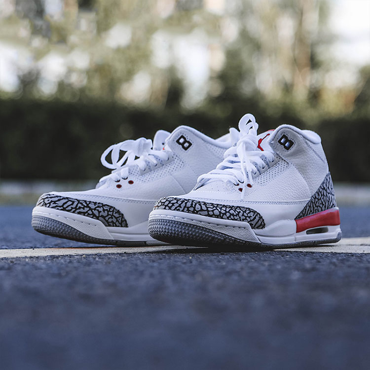 19秋冬 情侣款 aj3 黑白红 飓风 nike air jordan 3 hall of fame