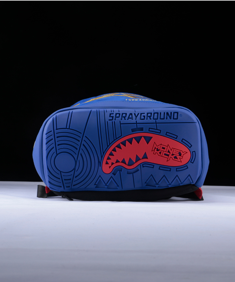 sprayground money kicks 金州勇士配色鲨鱼双肩背包910b1886nsz
