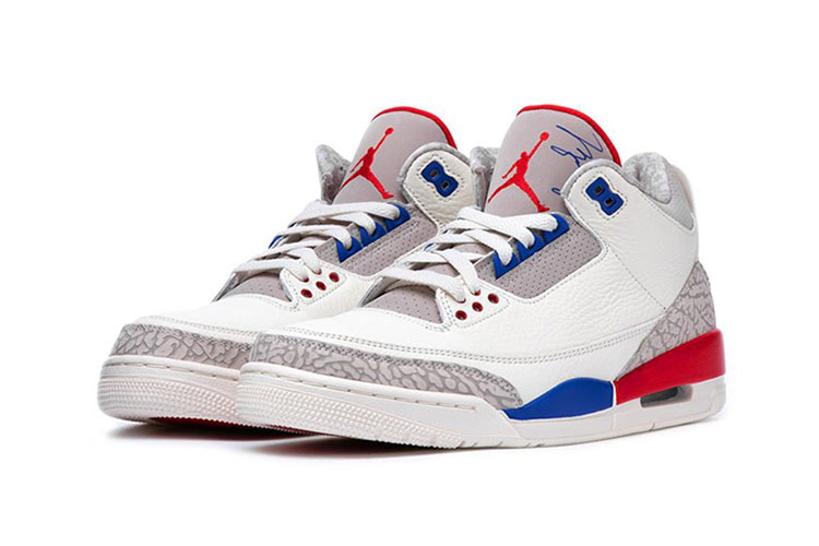 19秋冬 情侣款 aj3 独立日 蓝白红 nike air jordan 3 international