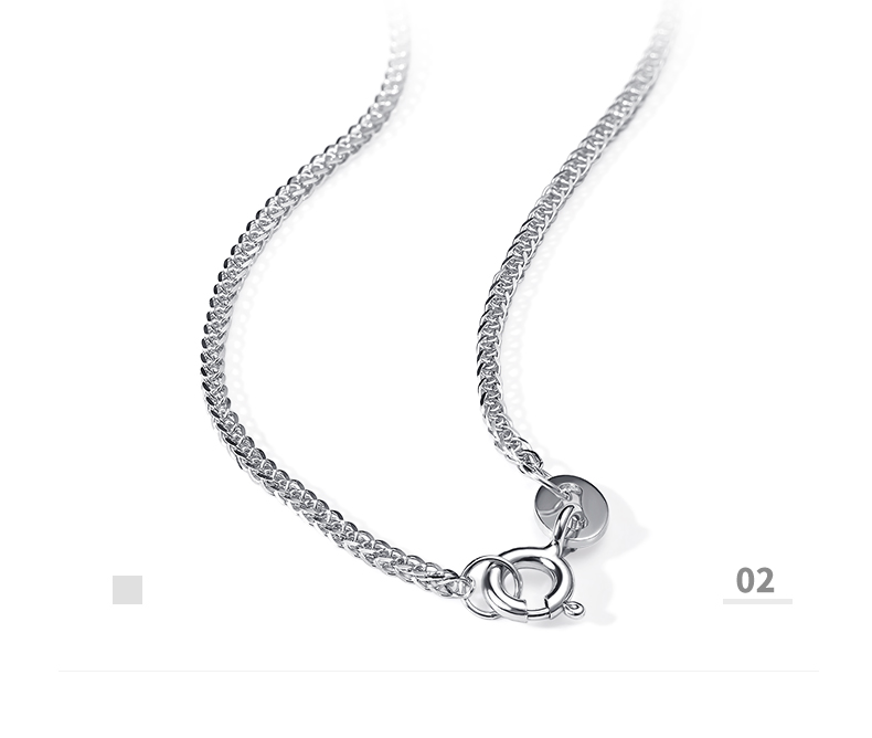 chow tai seng/周大生s925银项链女款肖邦链银项链正品新品送礼送女友