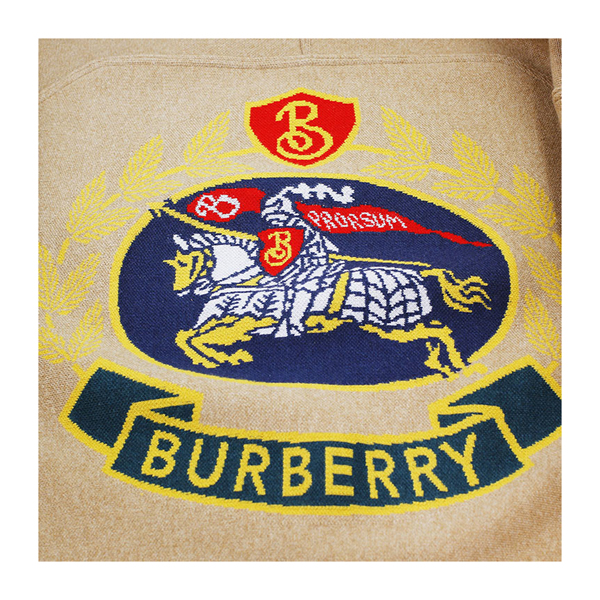 趙薇同款 burberry/博柏利 連帽卡其色女士斗篷 女士大衣 外套