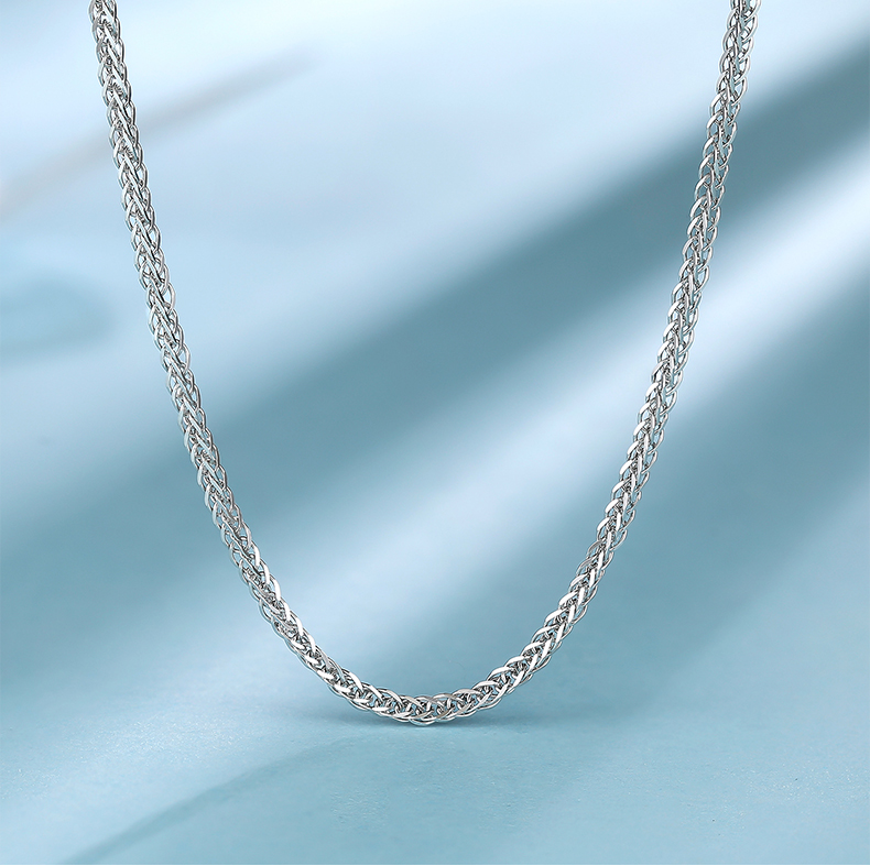 chow tai seng/周大生s925银项链女款肖邦链银项链正品新品送礼送女友