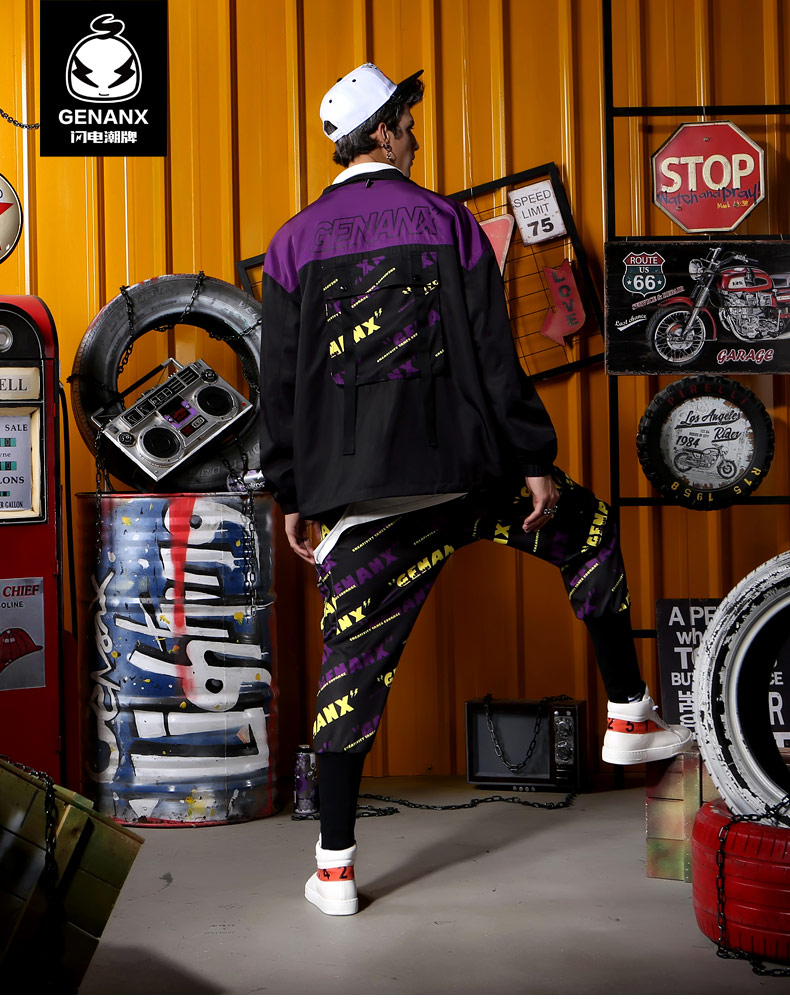 【genanx闪电潮牌 男士运动夹克/外套】genanx&闪电潮牌 运动 工装
