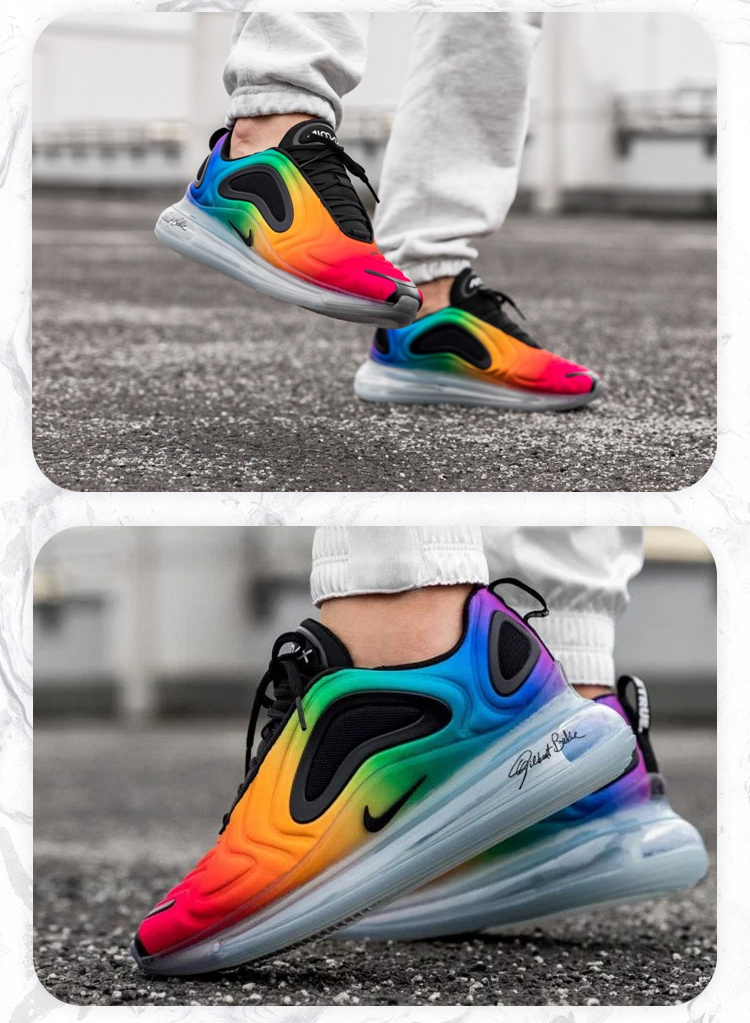nike/耐克 air max 720星空大气垫 彩虹 男士跑步鞋 cj5472-900