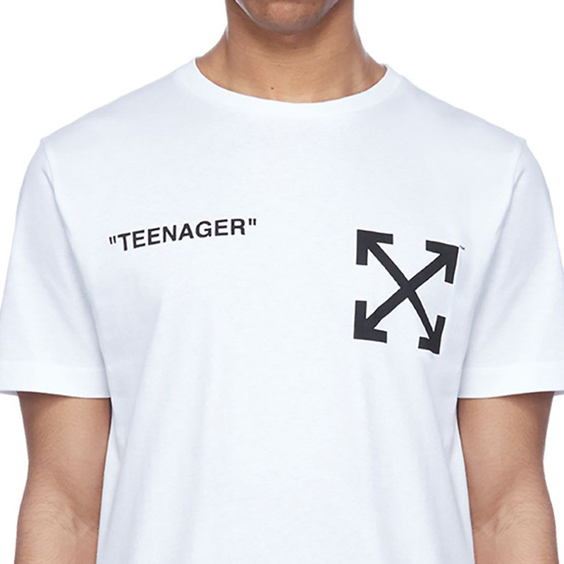 off-white/off-white 时尚卡通图标字母白色男士短袖t恤 ow1920994790