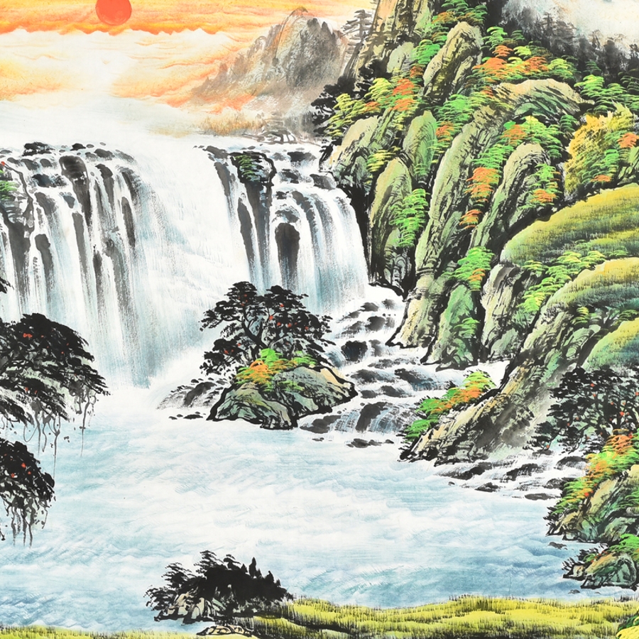【secoo art寺库艺术 传统水墨单幅作品】杨和平《山居鸿运》 /240x96