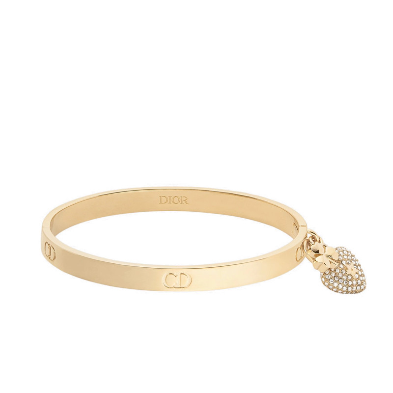 【包邮包税】dior/迪奥 19秋冬新款 lucky locket水晶爱心手镯 b1055l