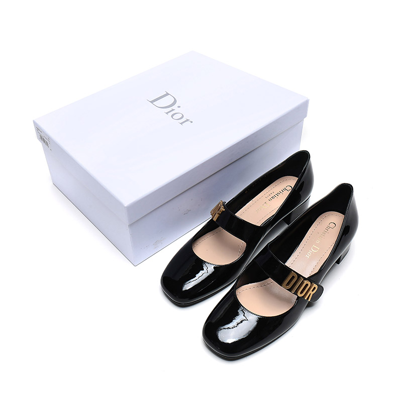dior/迪奥女士漆皮芭蕾舞皮鞋kcb052vni
