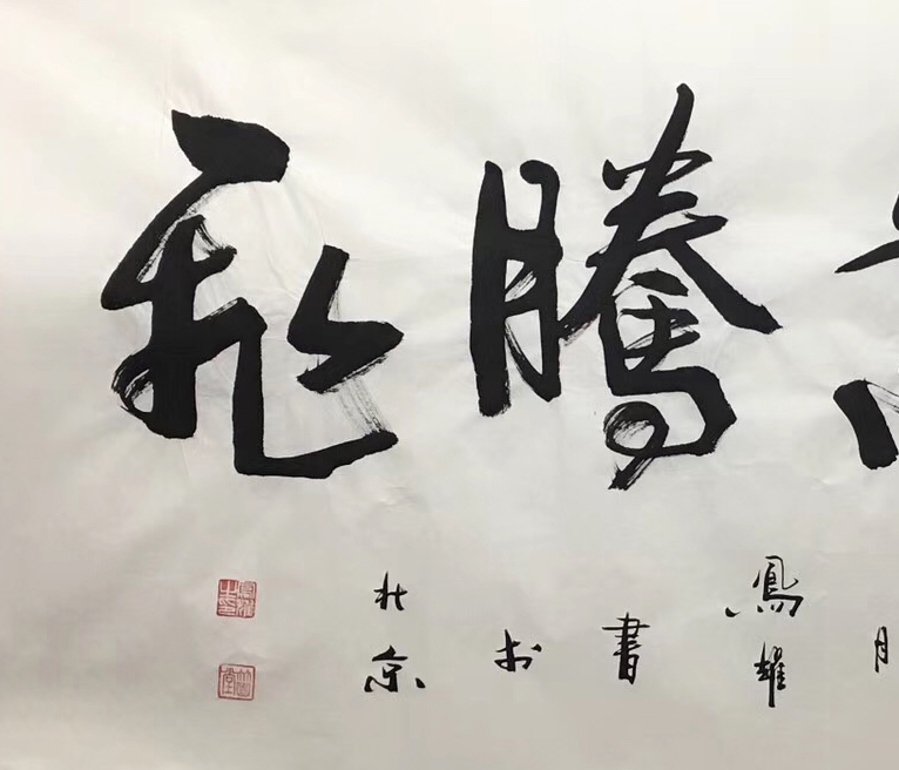 订制 顾凤耀《鸿业腾飞》/136x68cm/书法文字