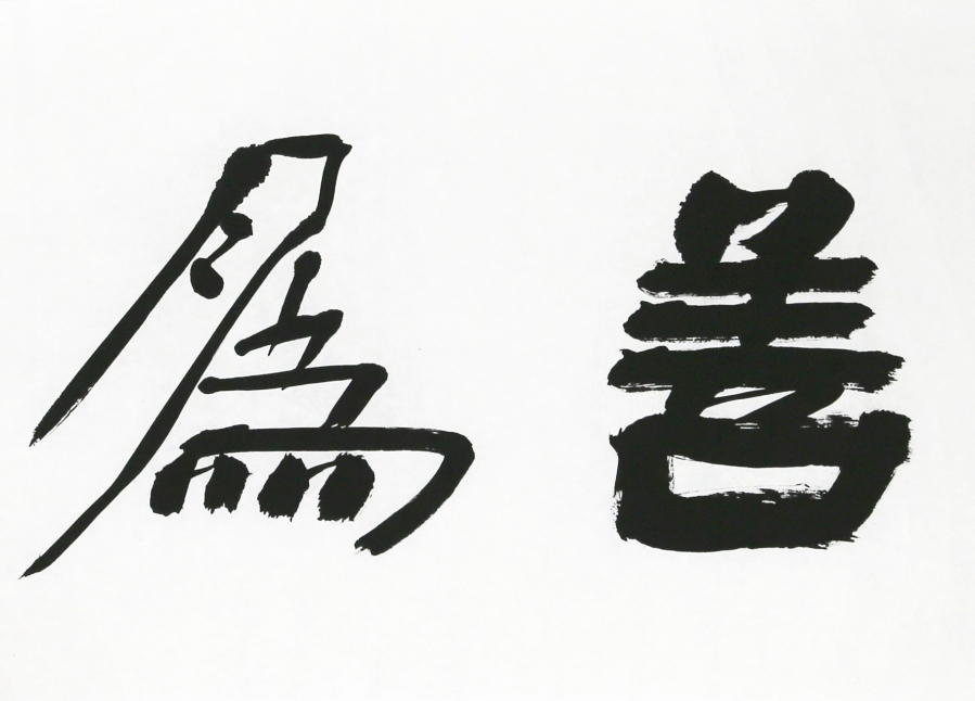 中国书法家协会会员 张国忠 《惟善为宝》/138x35cm/书法文字