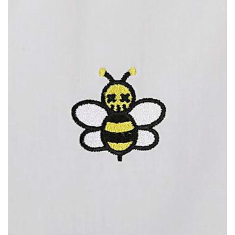 dior homme/迪奥桀傲 19秋冬小蜜蜂刺绣白色男士长袖衬衫 923c561w