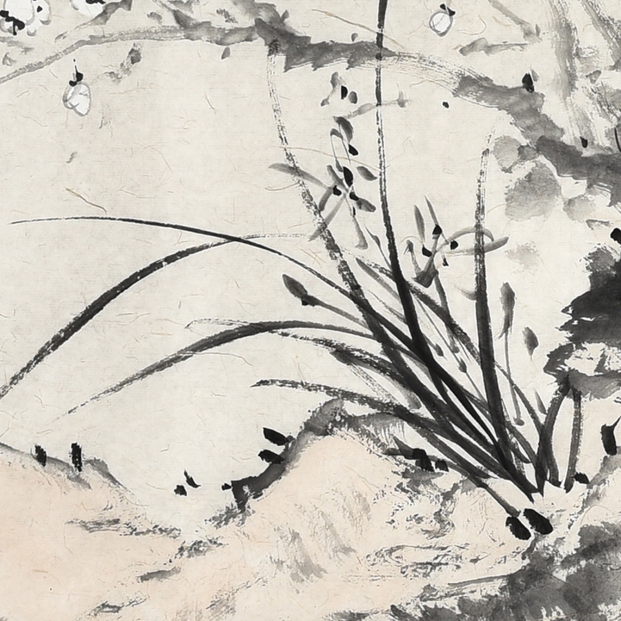 陈墨斗 《四君子》 /135x69cm/传统水墨