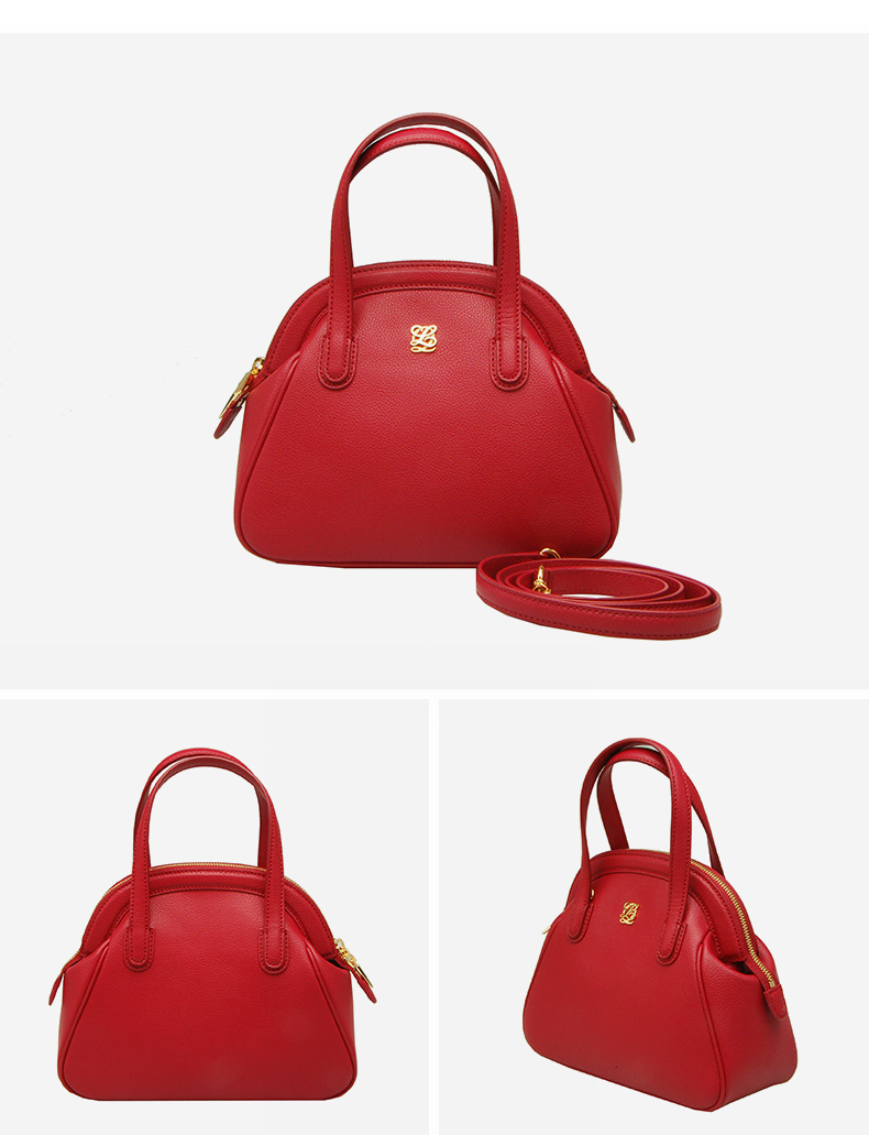 louis quatorze/瑞克朵丝 女士红色global product系列牛皮革手提包ll