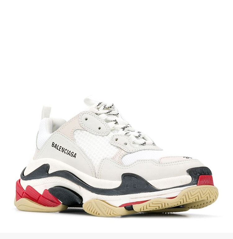 balenciaga/巴黎世家 triple s系列 女士时尚白色经典老爹鞋运动鞋