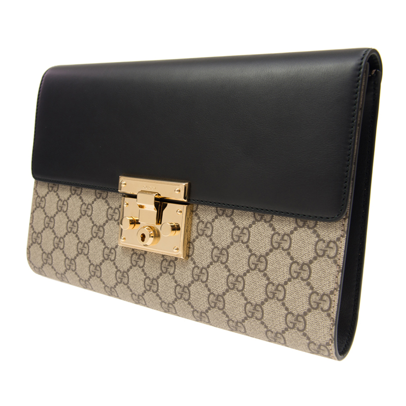 gucci/古驰 女士帆布/配皮手拿包 432125 khnkg 9769 h