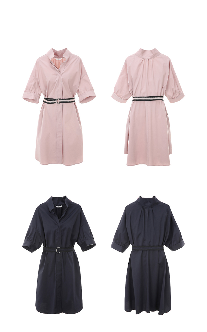 【19新款】it michaa 女士衬衫连衣裙 腰带配带 女士连衣裙 itj6zop