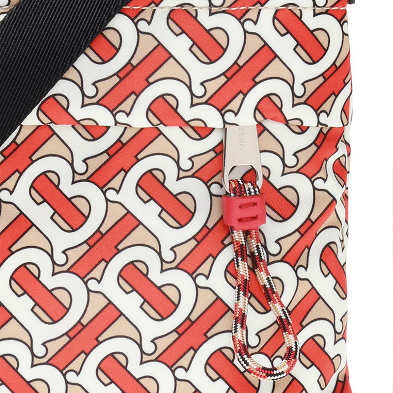 burberry/博柏利女包 女士tb monogram拼色尼龙拉链手拿包 8010766