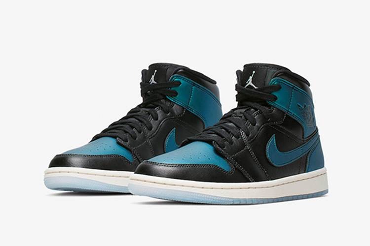 nike/耐克 19秋冬 情侣款 aj1 绿松石 黑色 变色龙 nike air jordan 1