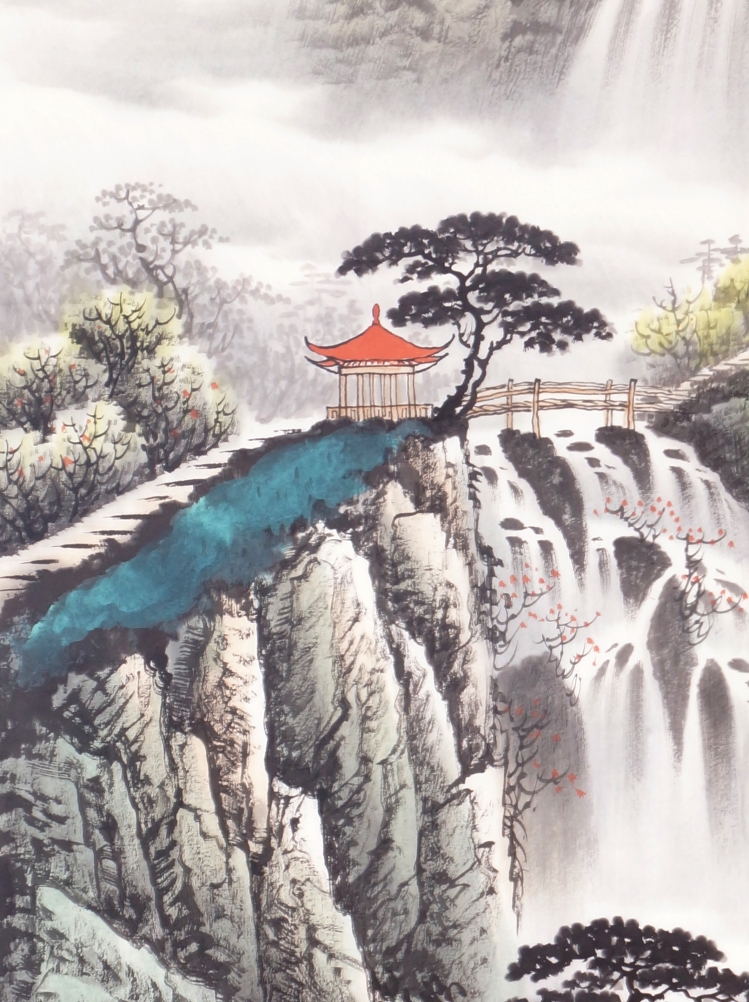 冯高翔《源远流长》 中国书画家协会理事,河南省美术家协会会员 /68x