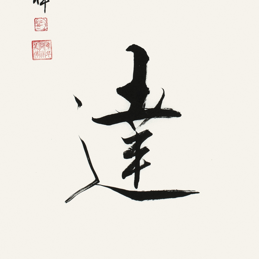 订制 李启祥 《豁达》/100x50cm/书法文字