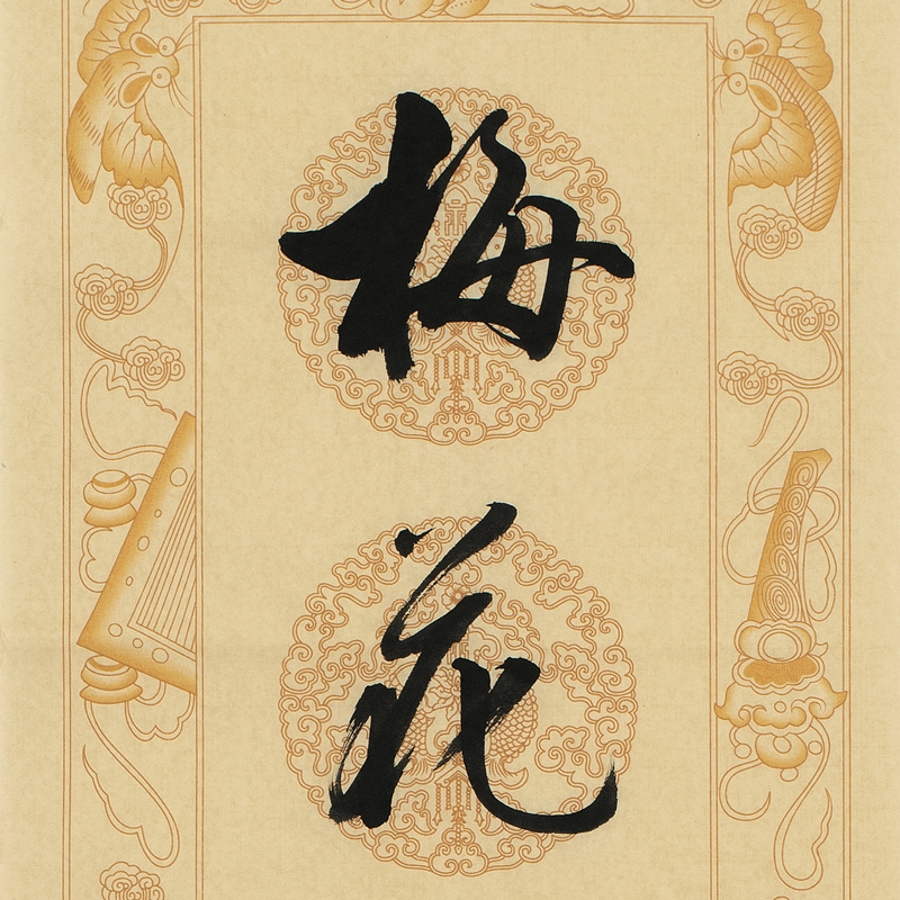 许磊《对联》/34x137cm x2件/书法文字