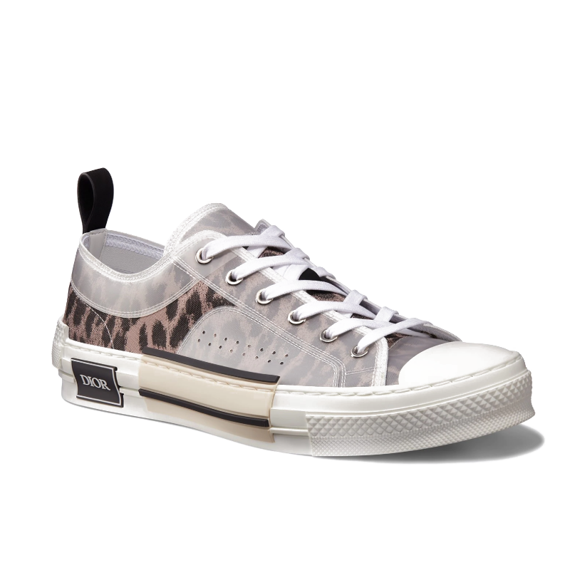 dior/迪奥 19早秋男士新款"b23"低尼龙提花豹纹休闲运动鞋 3sn249yql