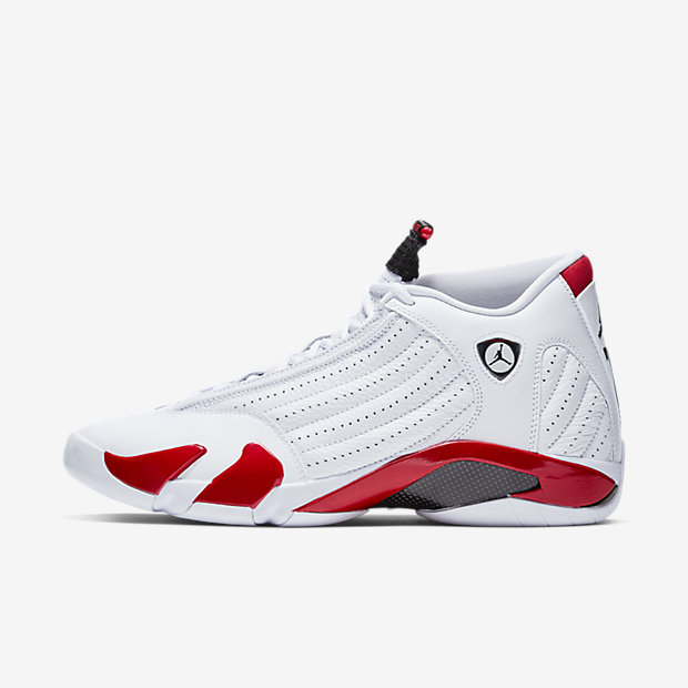 air jordan 14 "candy cane" aj14白红篮球鞋 487471-100