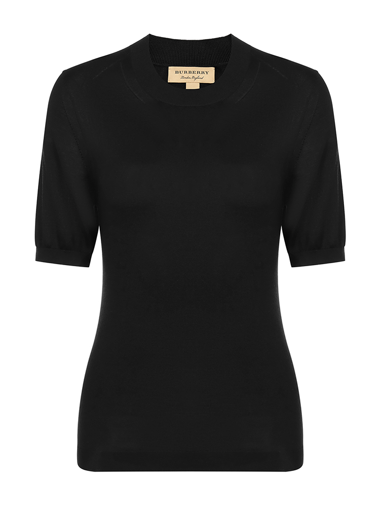 burberry/博柏利女士短袖t恤黑色女士短袖t恤