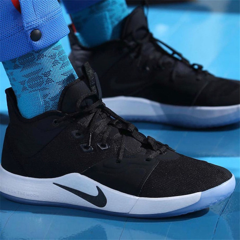 nike/耐克 2019年春夏 pg3 nasa保罗乔治3代黑白雷霆 男款 运动休闲