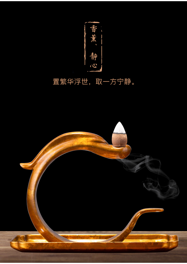 铜 精铜 龙游香倒流香炉 非遗香炉铜工艺品礼品 龙游 倒流香【正品