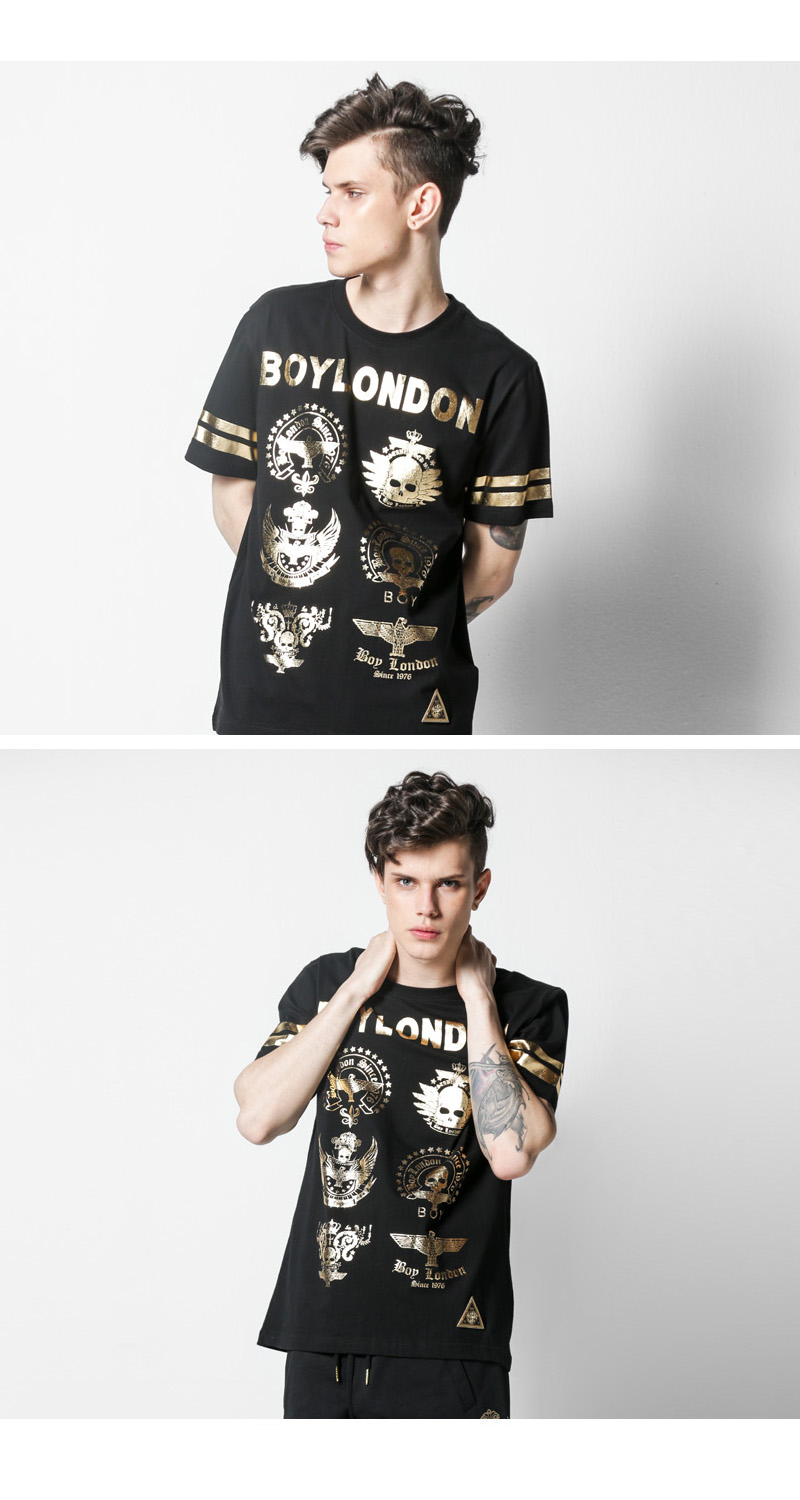 【特惠价】boy london 韩版 男女同款 男士女士t恤短袖t恤 b82ts1374u