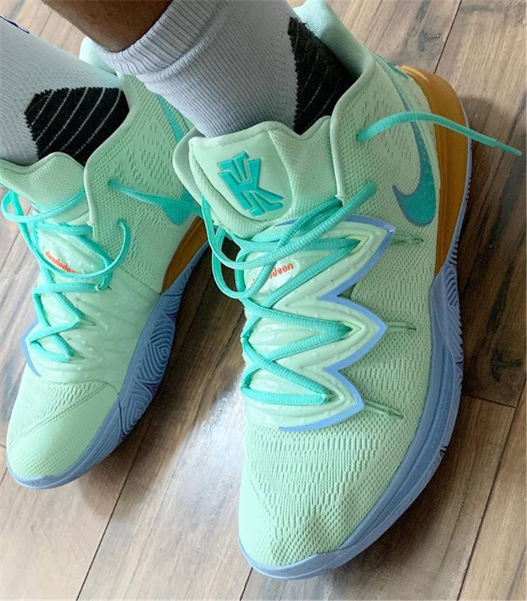 kyrie 5 海绵宝宝联名欧文5代 派大星 cj6951-300【正品 价格 图片】