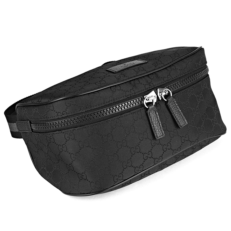 (预售款)gucci/古驰男包 男士logo印花帆布腰包 胸包 449174