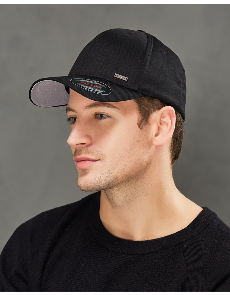 【kenmont卡蒙 运动帽】卡蒙秋冬季休闲百搭黑色棒球帽男鸭舌帽ins潮