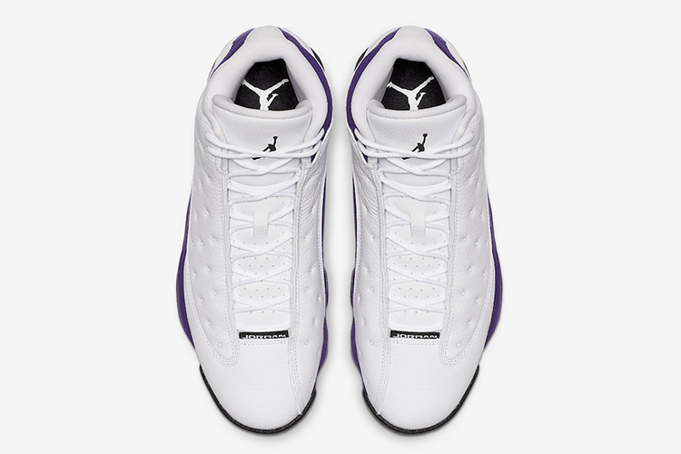 nike/耐克 情侣款 aj13 白紫 紫金湖人 nike air jordan 13 lakers