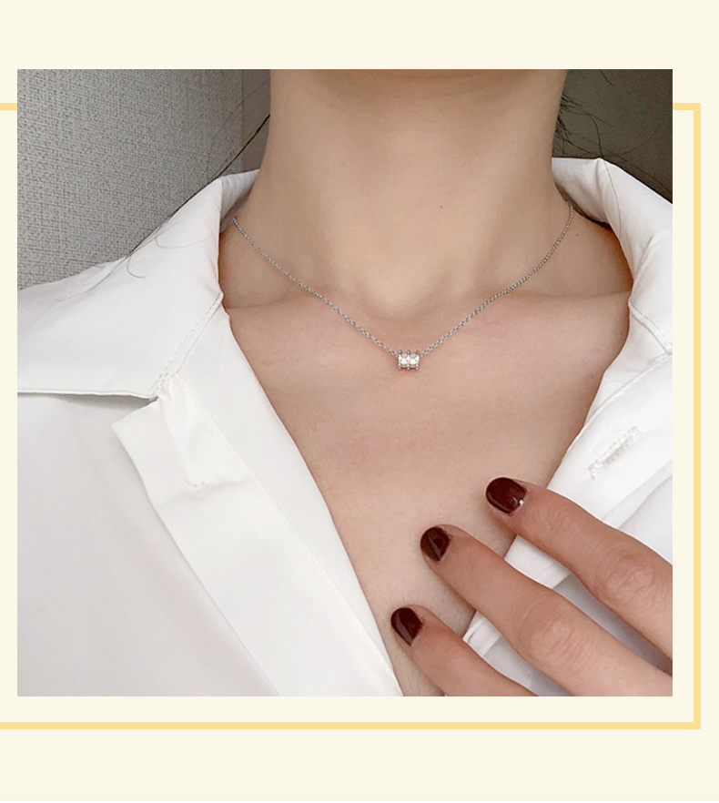 cgc/cgc中银金行 彩金项链18k金项链小蛮腰玫瑰金色彩金锁骨链正品au